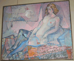 Серафим Чаркин. Ню (х/м 50х60)