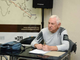 Эдуард Тополь под «Зеленой лампой»