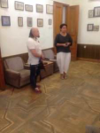 Елена Павлова и Сергей Костин открывают выставку