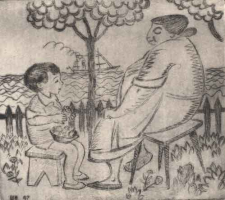 И.Я. Шенкер. Офорт, до 1974 г. (Фото из архива С.З. Лущика)