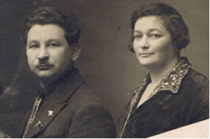 Родители Милы Ценной –  Григорий Ильич и Софья Семеновна.  1929 г.